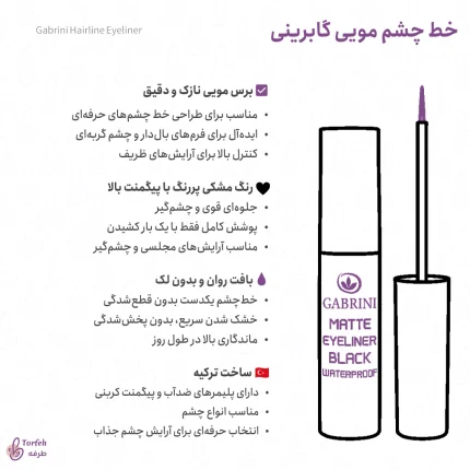اینفوگرافی خط چشم مویی گابرینی