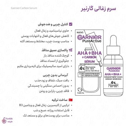 اینفوگرافی سرم زغالی گارنیر